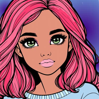 realistic girl whith cute eyes