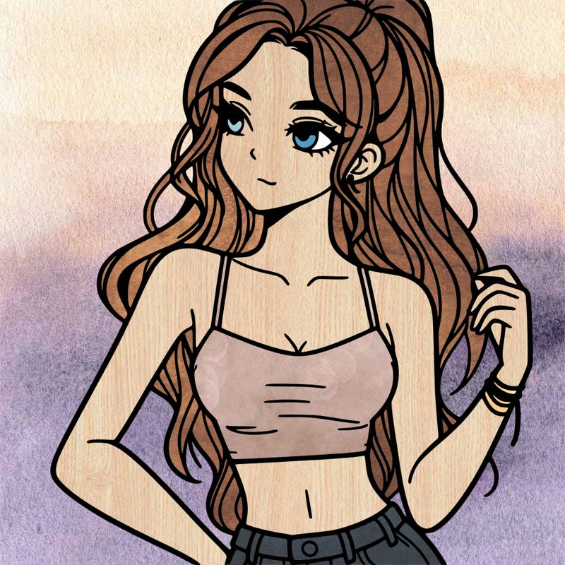 girl in crop top