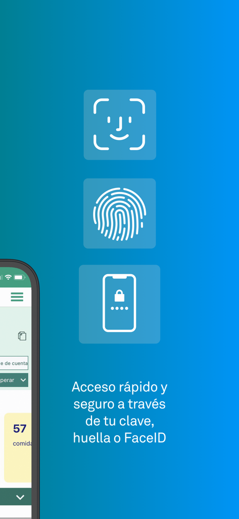 Triodos Bank app login screen with Face ID fingerprint and pin options