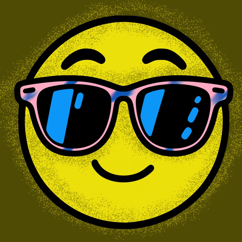 emoji with sunglasses