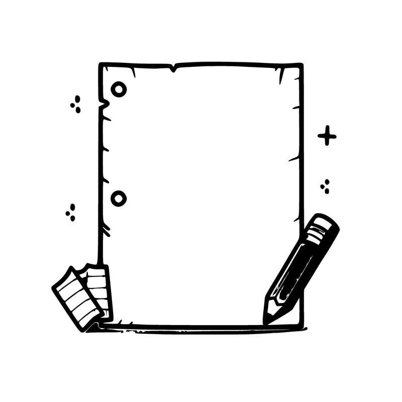 blank piece of paper