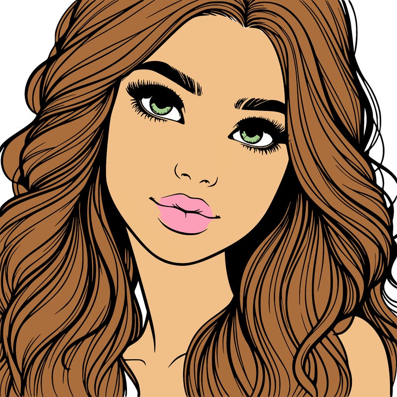 beautiful realistic girl