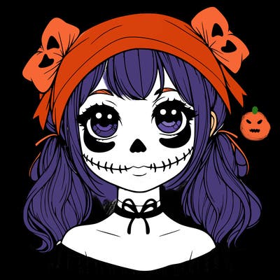 realistic girl halloween