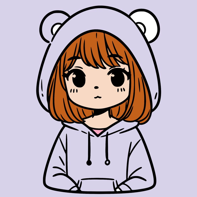 girl with hoodie
