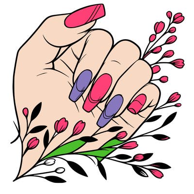 nails with french tip