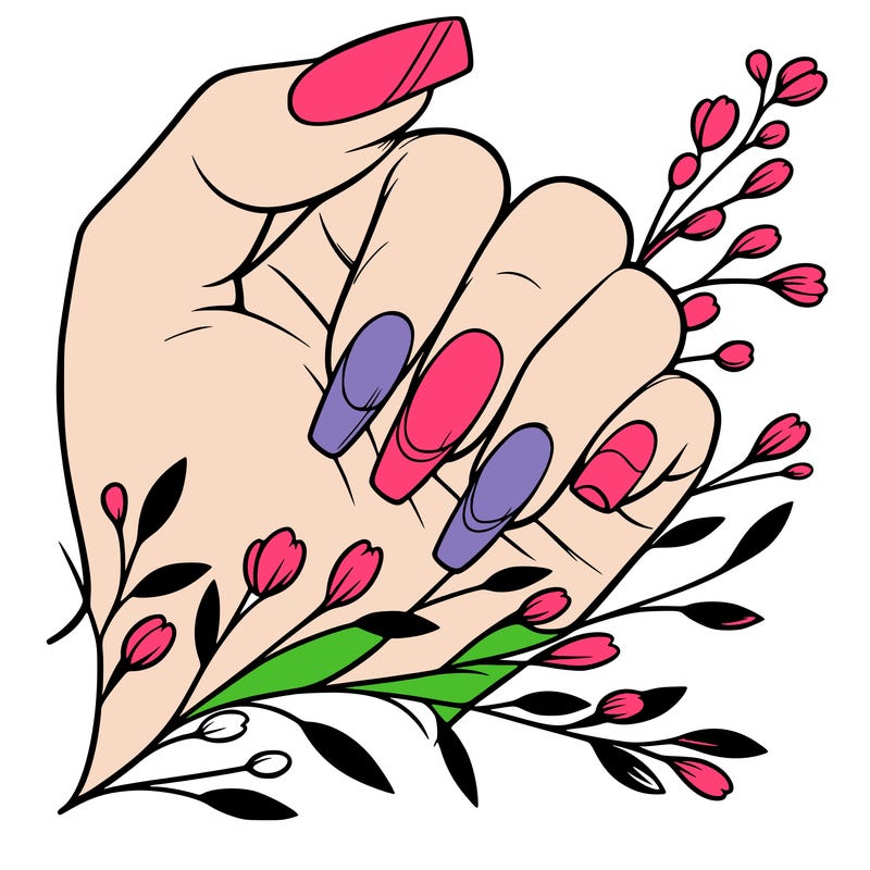 nails with french tip