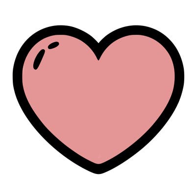 a blank heart