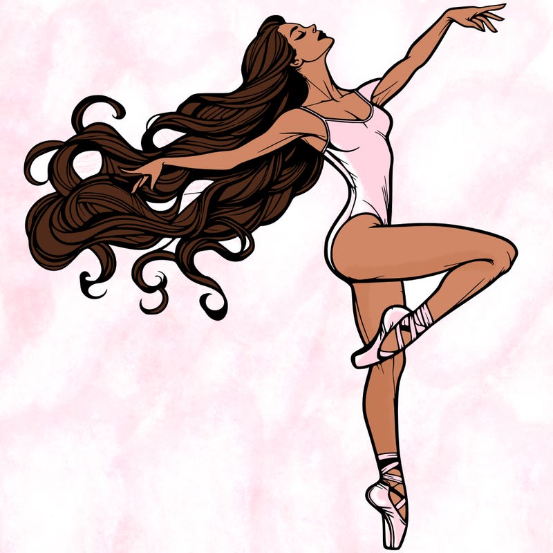 realistic woman dancer