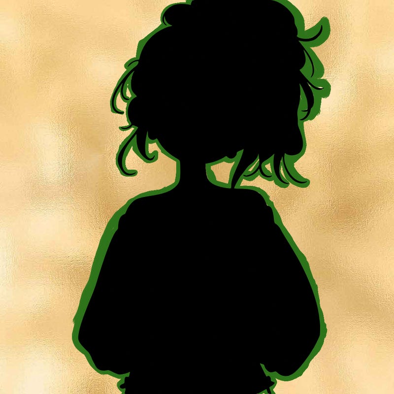 girl with a messy ponytail glasses a baggy crop top and jean shorts