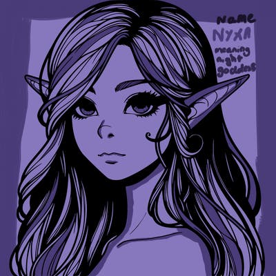 elf girl realistic dark fantasy