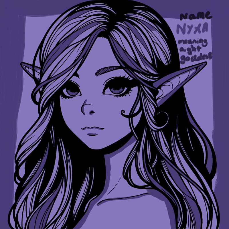 elf girl realistic dark fantasy