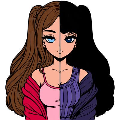 realistic girl split