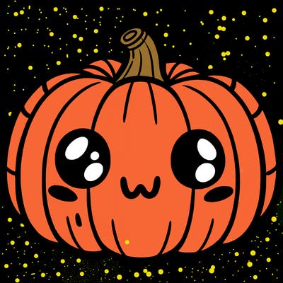 halloween simple pumpkin cute