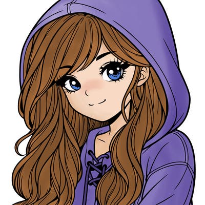 pretty girl wearing hoodie