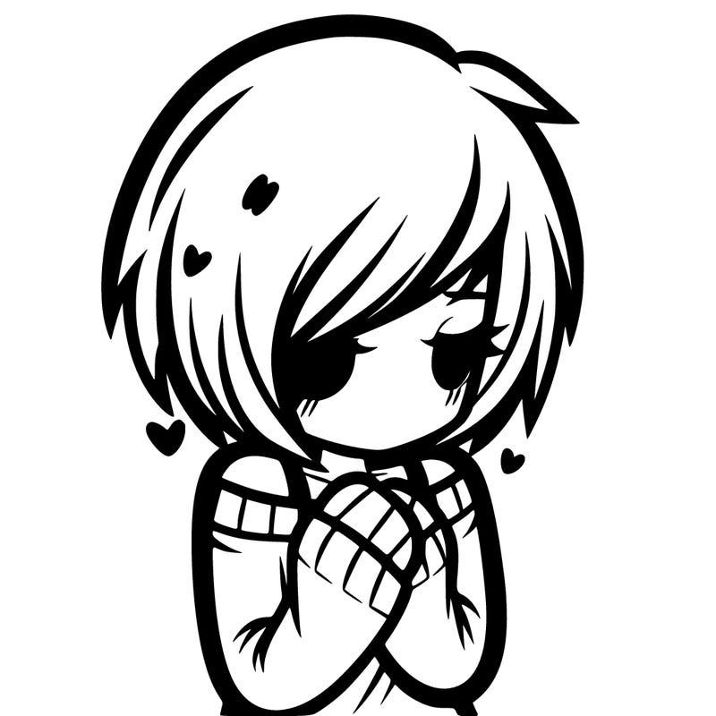 shy emo girl