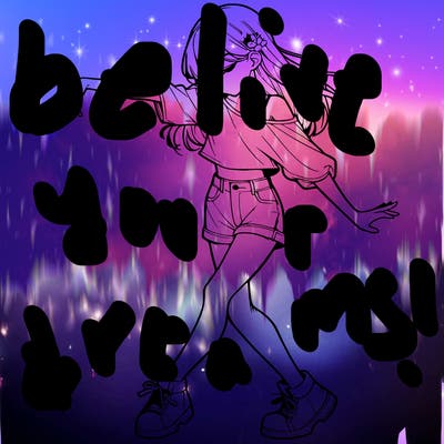 realistic girl danceing