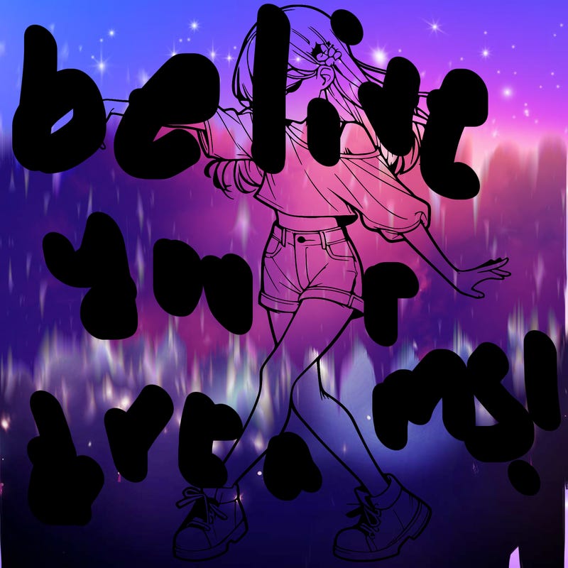 realistic girl danceing