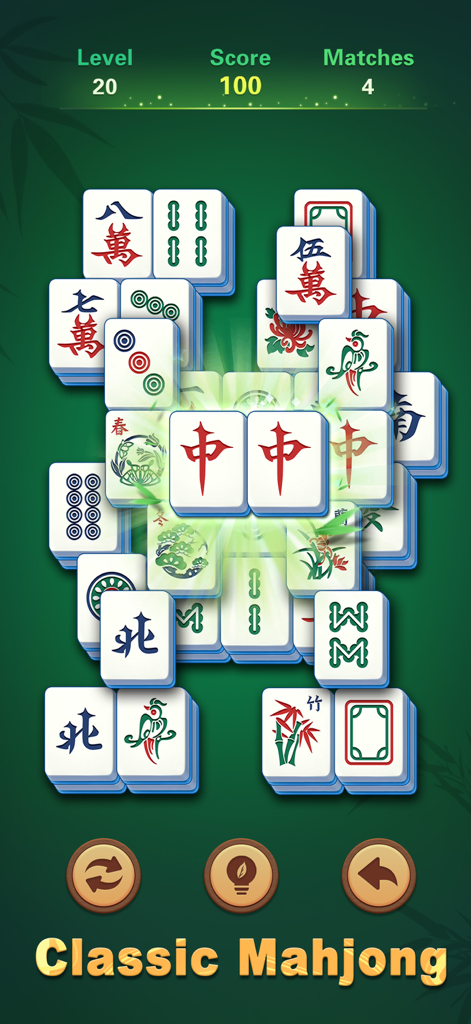 Mahjong Scapes® - Classic Mahjong Scapes gameplay showing large clear tiles and simple UI designed for seniors