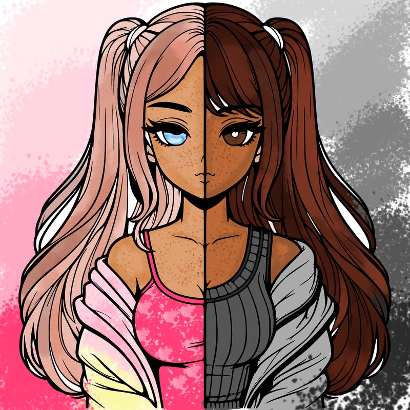 realistic girl split