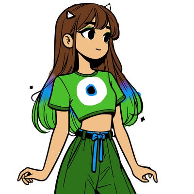 girl in a cute crop top