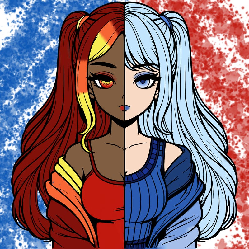 realistic girl split