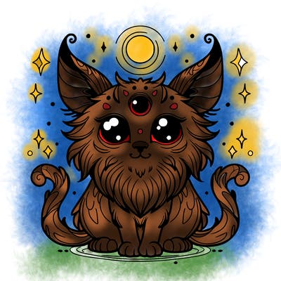 mystical cat creature