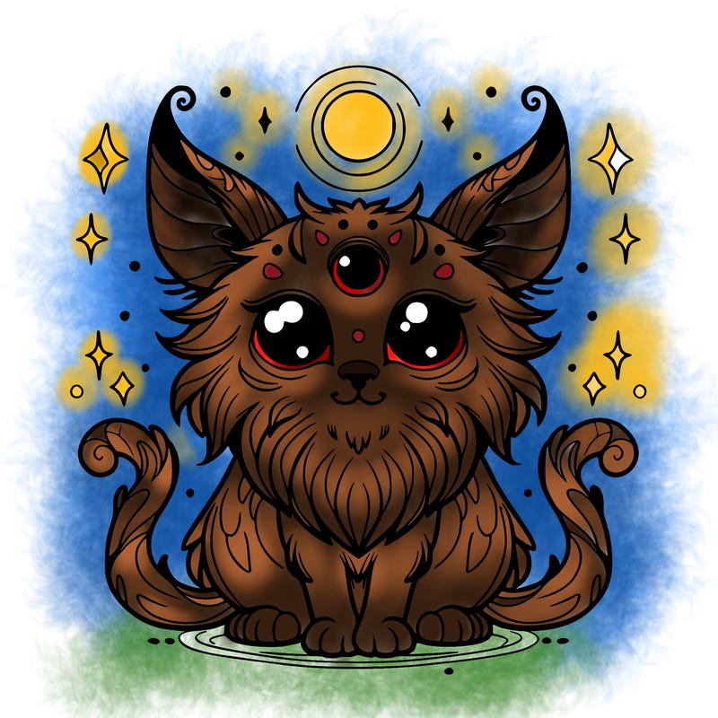 mystical cat creature