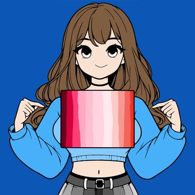 girl holding a blank sign in a long sleeve crop top