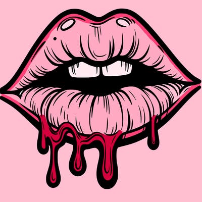 lips that look realistic and drip