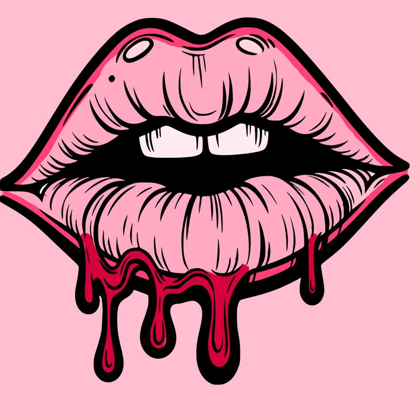 lips that look realistic and drip
