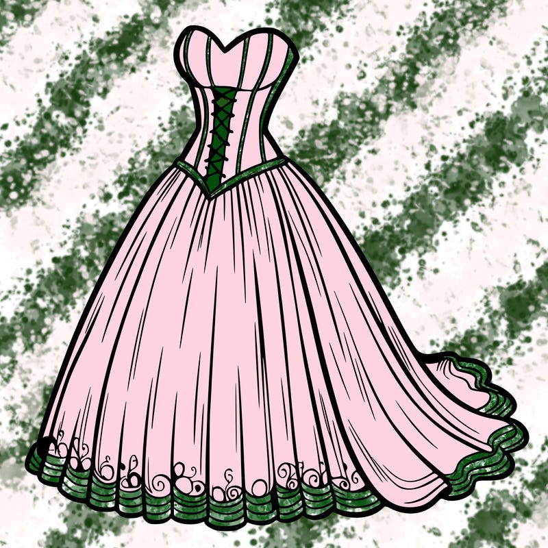 wedding dress-corset and a long and flowy skirt