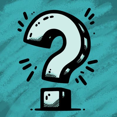 question mark drawing