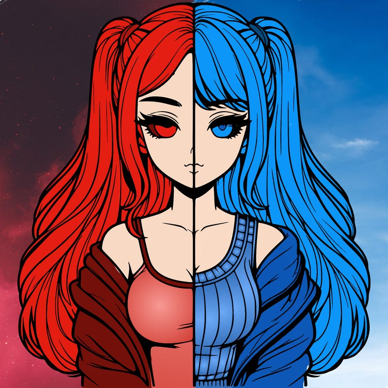 realistic girl split