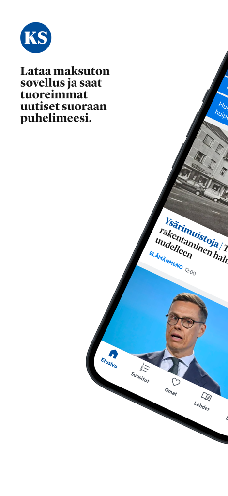 Kankaanpään Seutu - Mobile app interface for Kankaanpaan Seutu local Finnish news