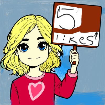 realistic girl holding up a sign