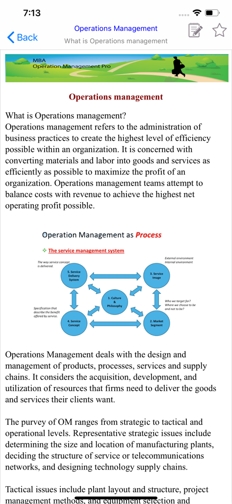 MBA Operation Management Pro - Business App | MWM