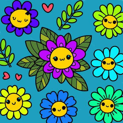 cute flower patterns