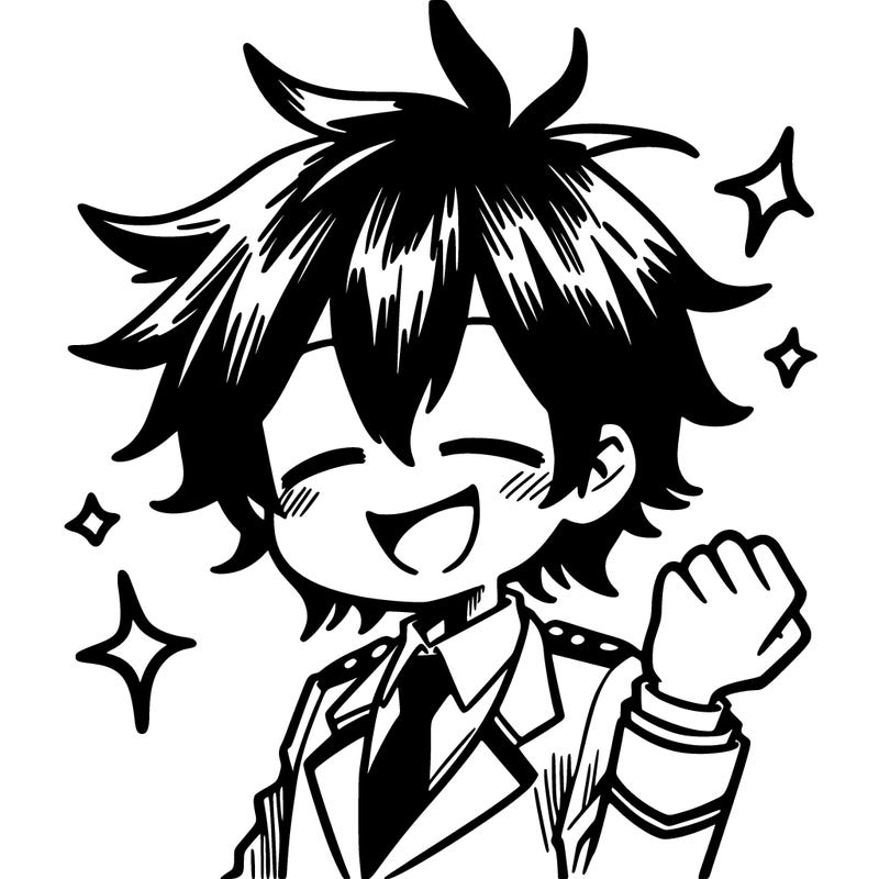 manga character that's happy