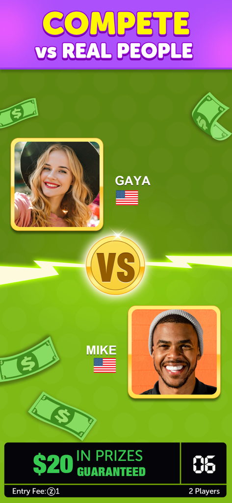 Dominos Cash - Win Real Prizes - Multiplayer matchup in Dominos Cash with guaranteed cash prizes