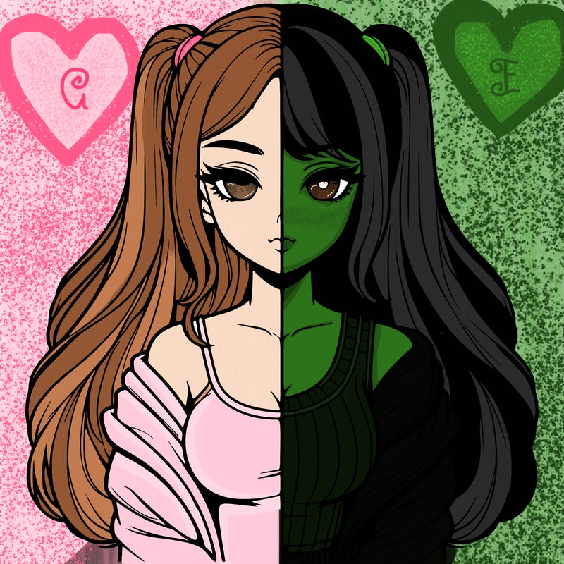 realistic girl split