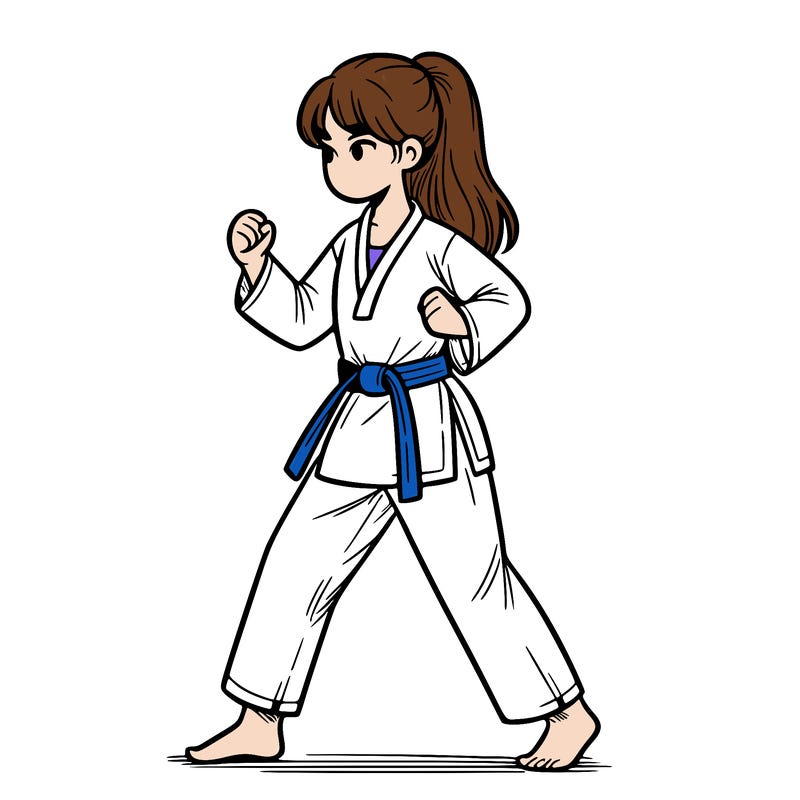 taekwondo girl
