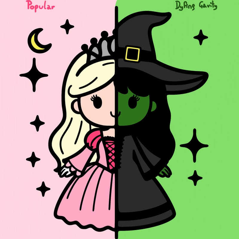 split princess and witch