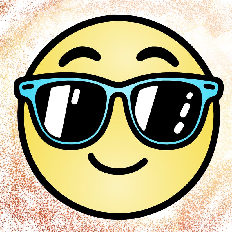 emoji with sunglasses