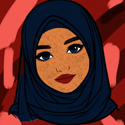 realistic girl with hijap