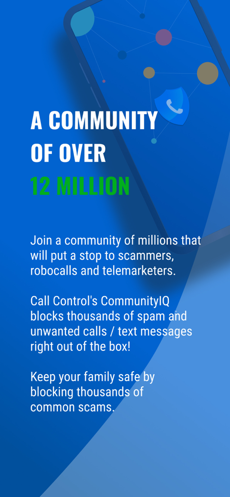 Call Control: #1 Call Blocker - La aplicación Call Control muestra una comunidad de más de doce millones de usuarios para bloquear spam y estafas