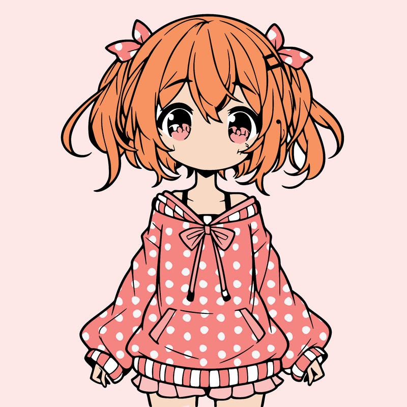 manga character in a cute outfit