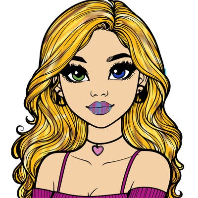 realistic pretty girl