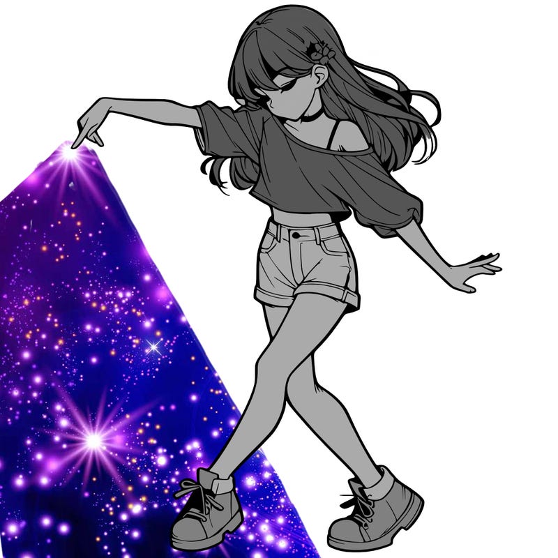 realistic girl danceing