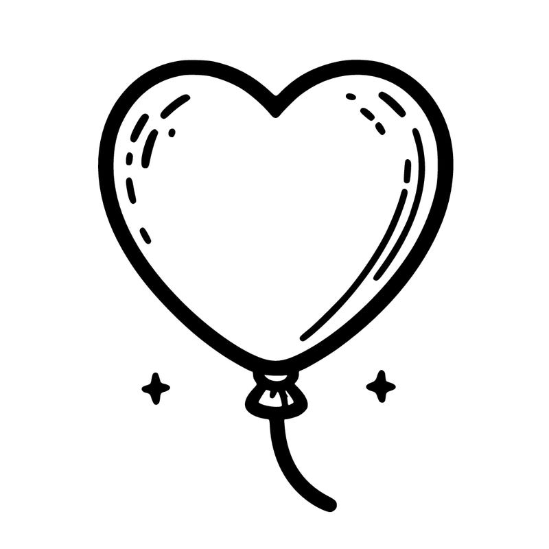 a heart shape balloon