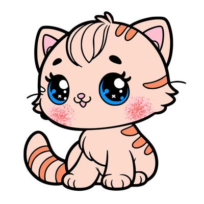 cute baby kitten . ￼